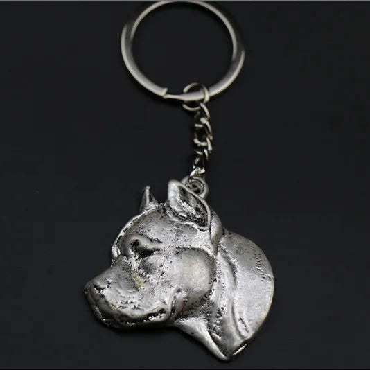 American Staffordshire Terrier embossed Key Chain