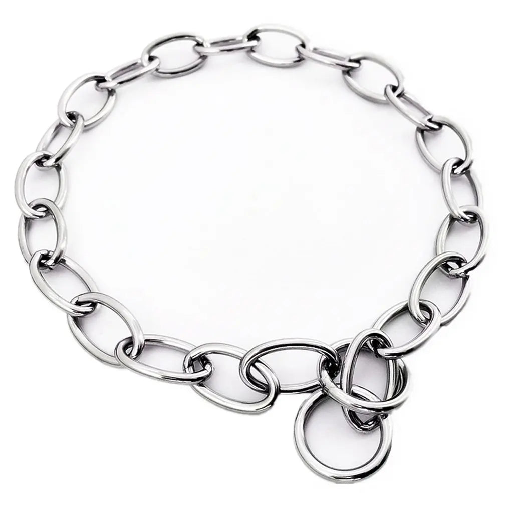 Heavy Metal Solid Stainless Steel Dog Choke Chain Collar