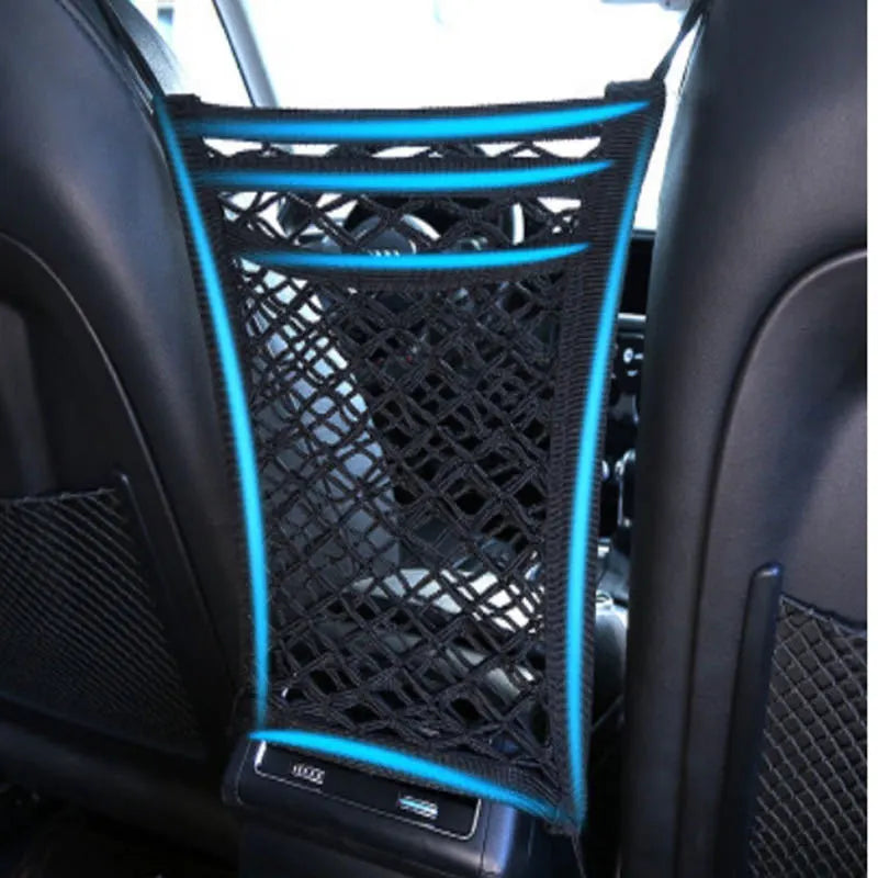 Black Elastic Car Pet Fence